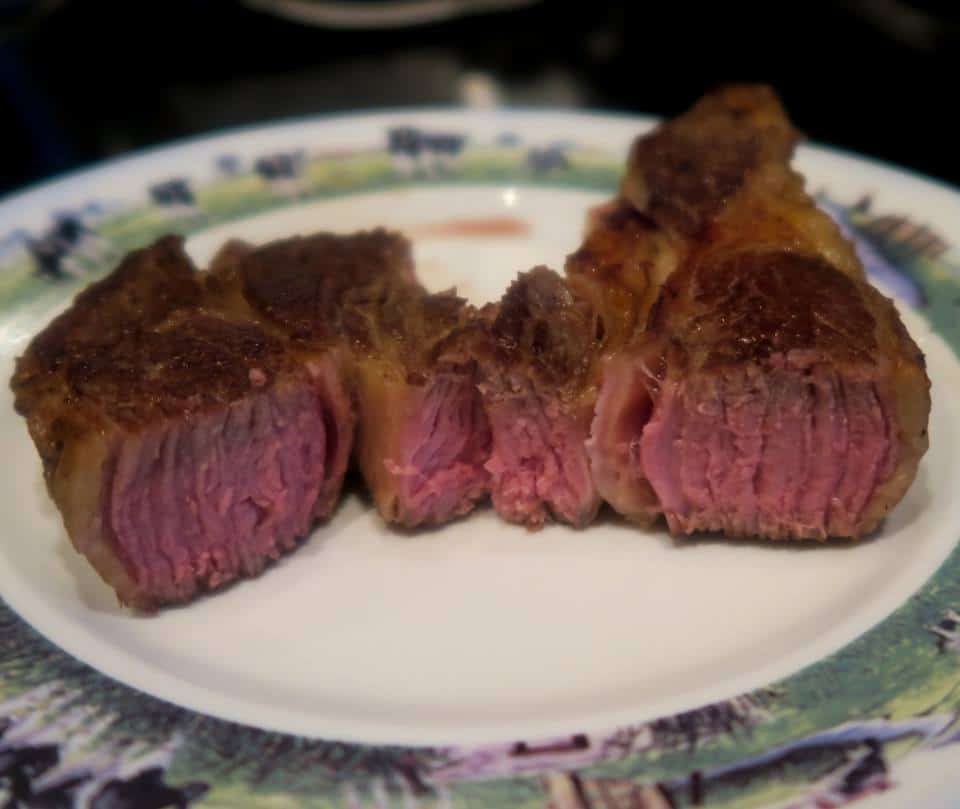 Steak van een riblap